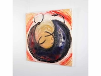 Tony s- spanje - handgemaakt - 1/1 kunstwerk - "toro 2" - 100x100cm - uitzonderlijk - afbeelding 1 van  3