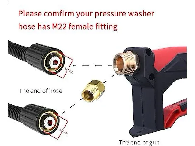 Tool daily korte hogedrukreiniger pistool met schuimkanon - afbeelding 2 van  2