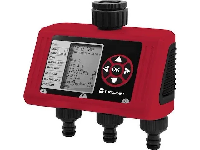 Toolcraft easy trio 2302366 besproeiingscomputer werkt op batterijen - afbeelding 1 van  3