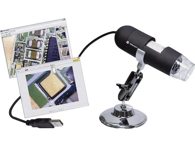 Toolcraft usb-microscoop 2 mpix digitale vergroting - afbeelding 1 van  3