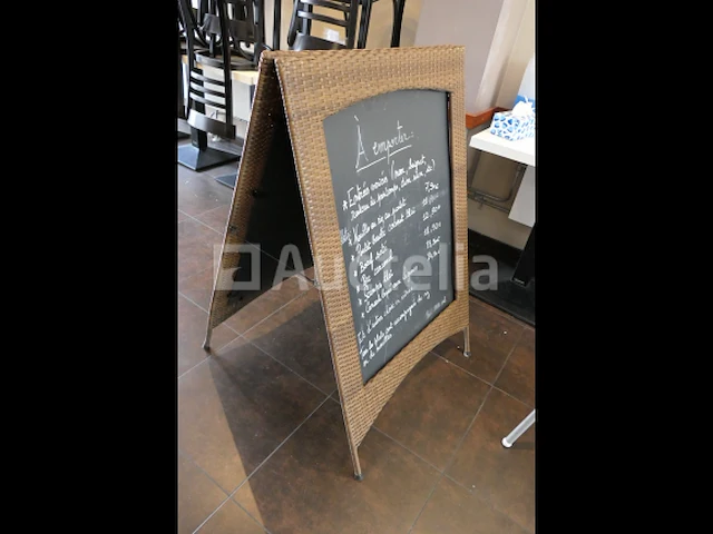 Toonbankkast met massief mahoniehouten planken + dubbelzijdige tafel - afbeelding 9 van  9