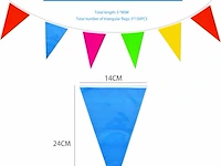 Toosoar kleurrijke vlaggetjesslinger - afbeelding 2 van  3