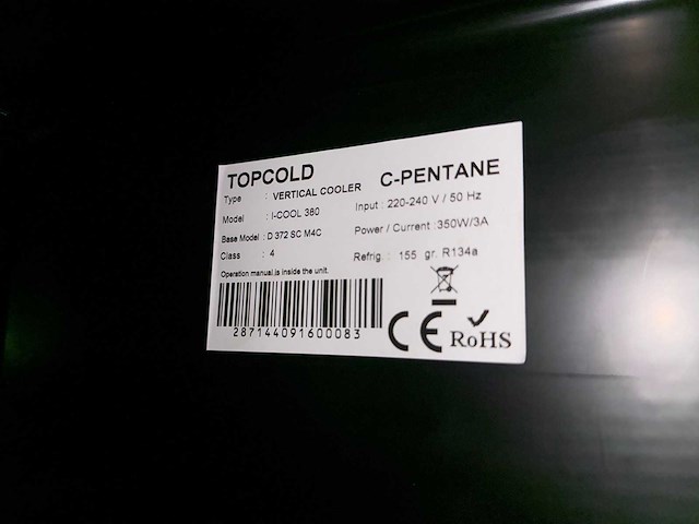 Topcold - i-cool 380 - topcold koelkast icool 380 - afbeelding 3 van  4