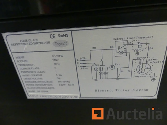 Topcold sc-70fb gekoelde vitrine - afbeelding 3 van  4