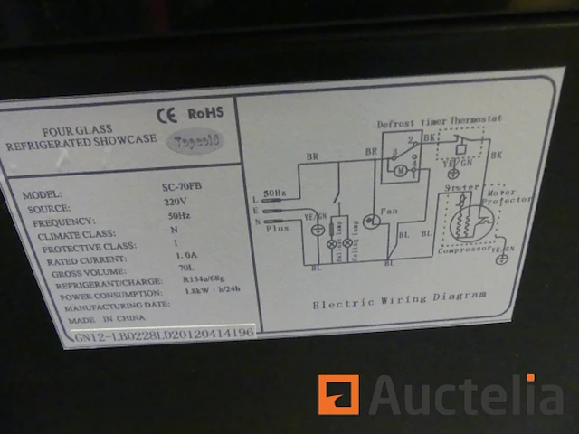 Topcold sc-70fb gekoelde vitrine - afbeelding 2 van  3