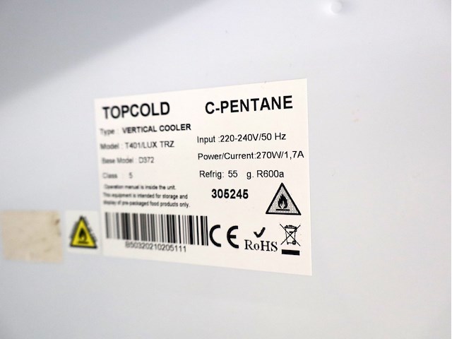 Topcold vitrine frigo - afbeelding 3 van  3