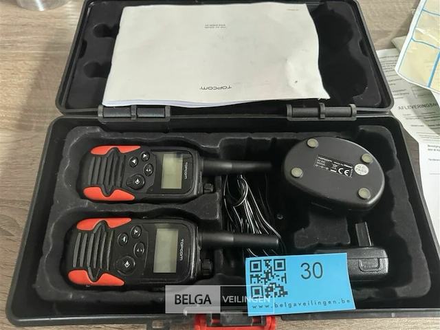 Topcom walky talky met koffer - afbeelding 1 van  2