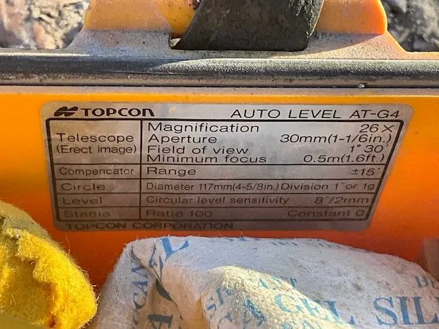 Topcon at-g4 niveaumeter - afbeelding 6 van  6