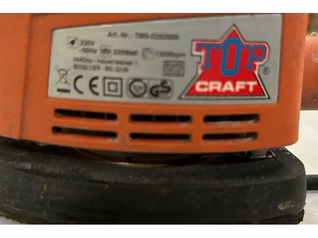 Topcraft schuurmachine - afbeelding 2 van  2