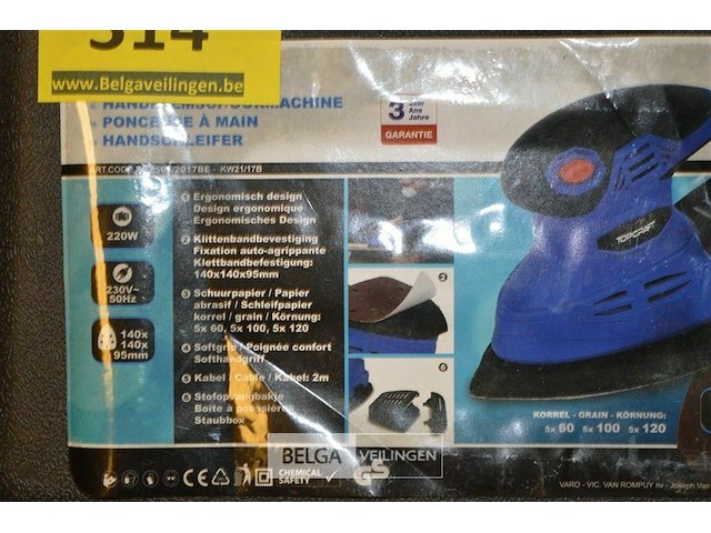 Topcraft schuurmachine - afbeelding 2 van  2