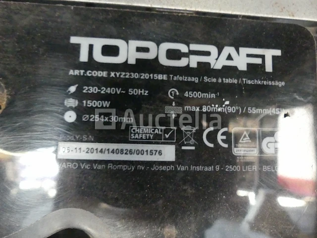 Topcraft tafelzaag - afbeelding 3 van  8