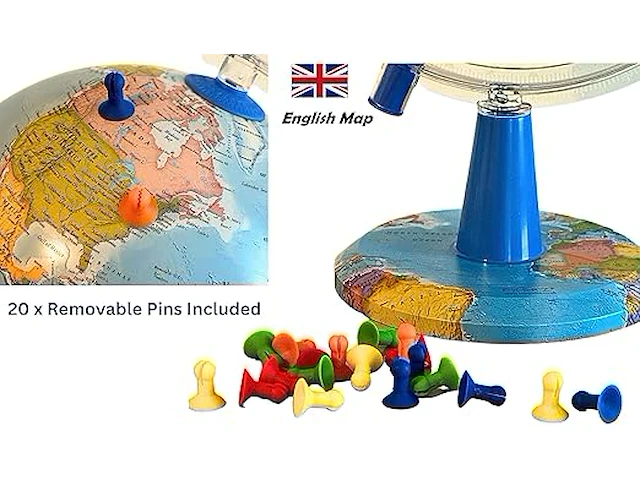Topglobe 30cm verlichte glob - afbeelding 3 van  3