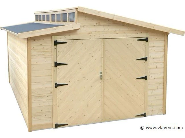 Torino garage dubbele houten deur - afbeelding 1 van  3