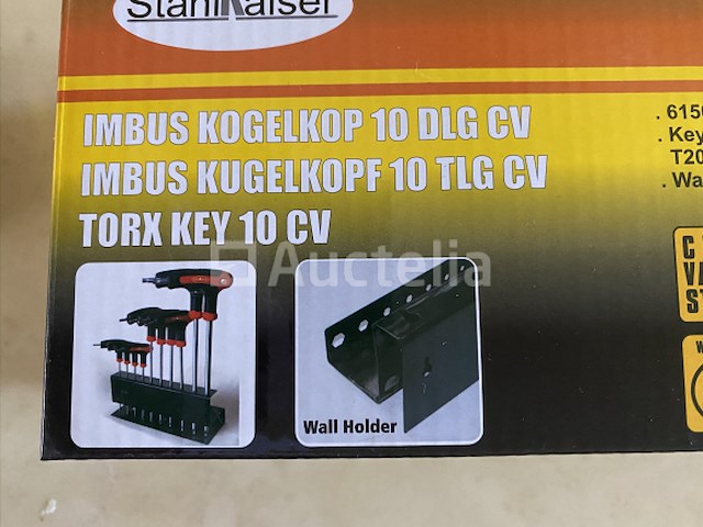 Torx set met rekje met imbus kogelkop 10 delig - afbeelding 4 van  4