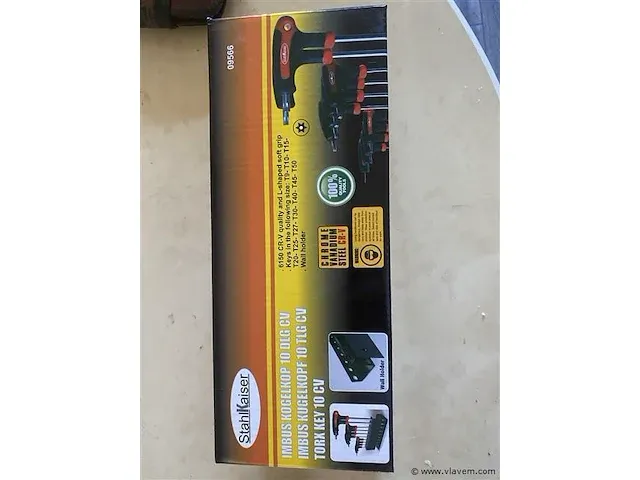 Torx set met rekje met imbus kogelkop 10 delig - afbeelding 1 van  4