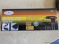 Torx set met rekje met imbus kogelkop 10 delig - afbeelding 1 van  1