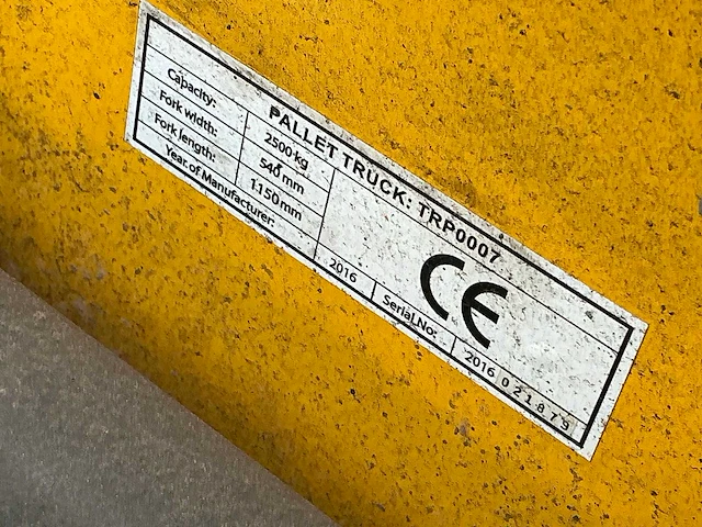 Totallift hand hydraulische palletwagen - afbeelding 3 van  3