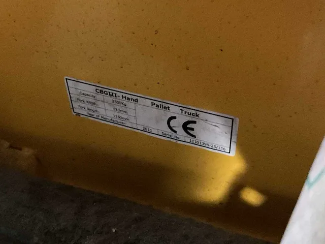 Totallifter cbgiii hand hydraulische palletwagen - afbeelding 2 van  2