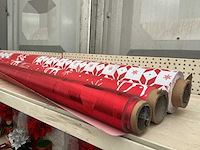 Tovaglia. kerst,kunstof tafellaken. (3x) - afbeelding 2 van  2