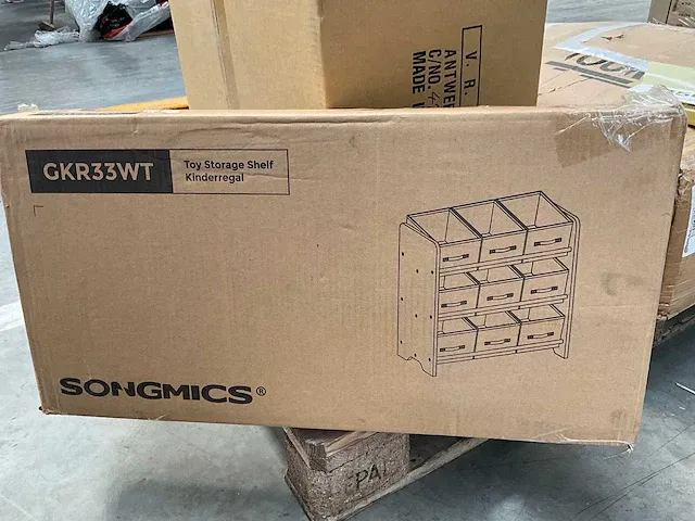 Toy storage shelf songmics gkr33wt - afbeelding 2 van  3