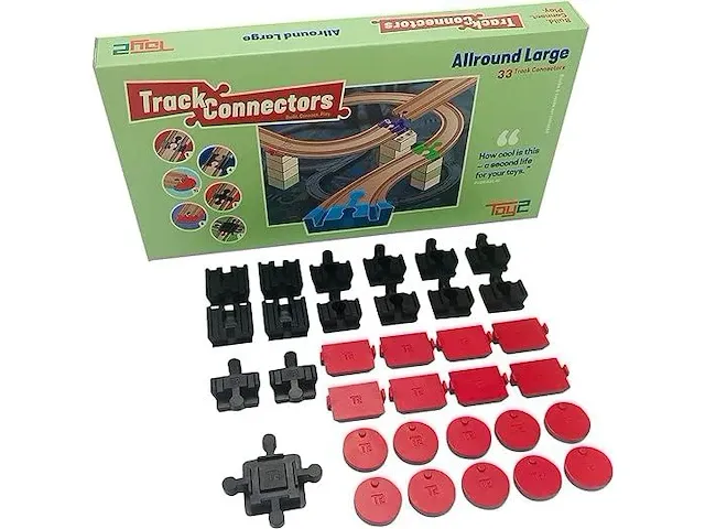 Toy2 allround grote set met 33 railconnectoren - afbeelding 1 van  1