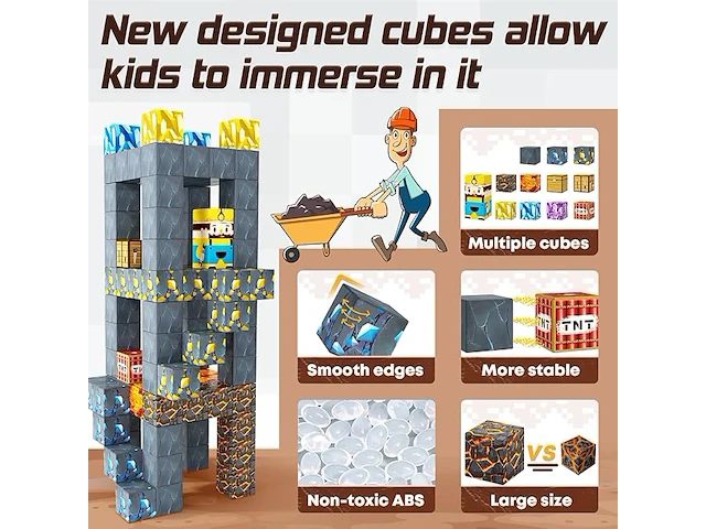 Toylogy magnetische blokken - afbeelding 3 van  4