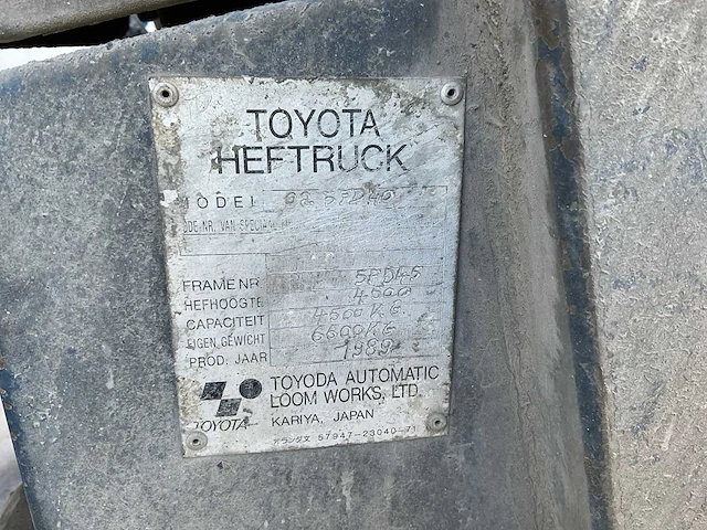 Toyota 40 vorkheftruck - afbeelding 4 van  16