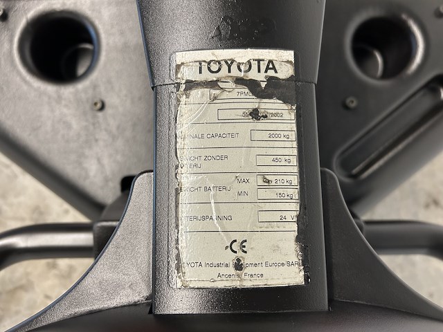 Toyota 7 pml20 palletwagen - bj 2002 - afbeelding 8 van  9