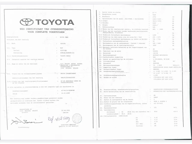 Toyota yaris, 2001 - afbeelding 5 van  13