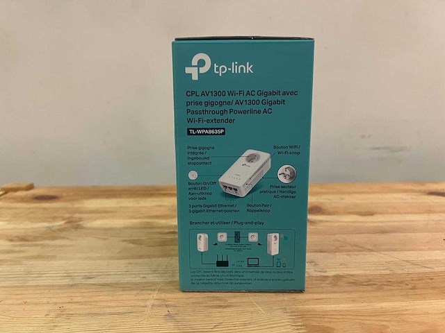 Tp-link av1300 wi-fi ac1200 gigabit passthrough powerline adapter (netwerk via stopcontact) - afbeelding 5 van  7