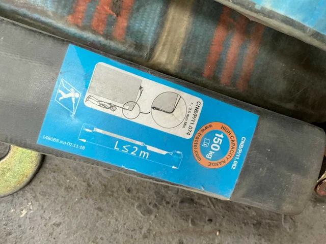 Tractel y- veiligheidslijn valbescherming (10x) - afbeelding 4 van  5