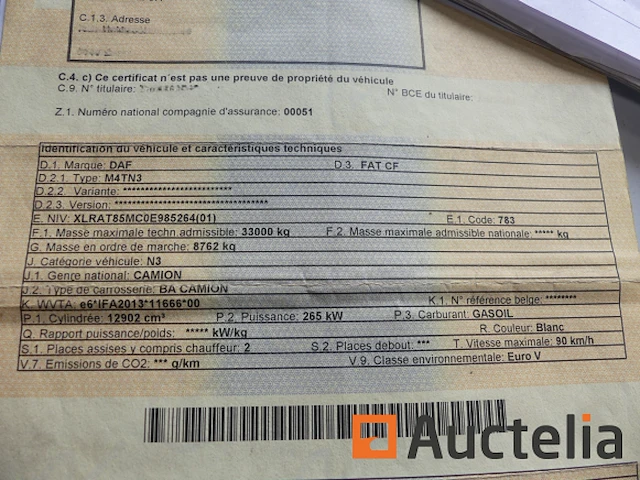 Tractor aanbouwdeel daf fat cf-m4tn3 (2013-57.000 km-vin:xlrat85mc0e985264) - afbeelding 14 van  21