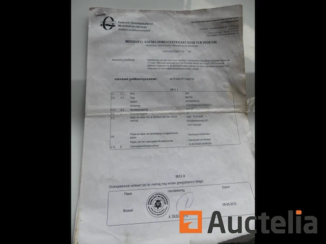 Tractor aanbouwdeel daf fat cf-m4tn3 (2013-574.936 km-vin:xlrat85mc0e985264) - afbeelding 9 van  22