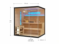Traditionele sauna - harvia 3,5 - 8 kw 2 - 4 personen - afbeelding 16 van  23