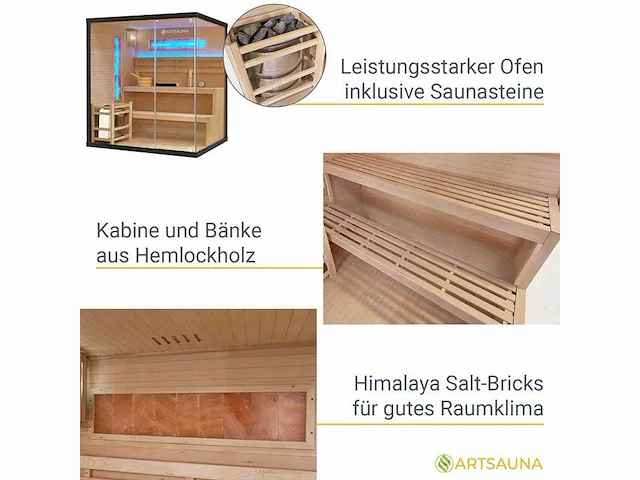 Traditionele sauna - harvia 3,5 - 8 kw 2 - 4 personen - afbeelding 18 van  23