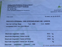 Trage vrachtwagen/veegmachine ausa b200h, datum 1ste inschrijving 27/10/2017, chassisnummer ua1m487h048777821, compleet met 2 units - afbeelding 3 van  13