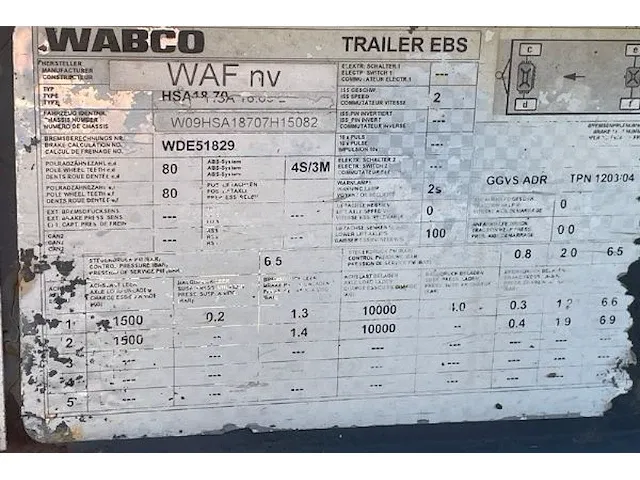 Trailer wabco waf - afbeelding 5 van  6