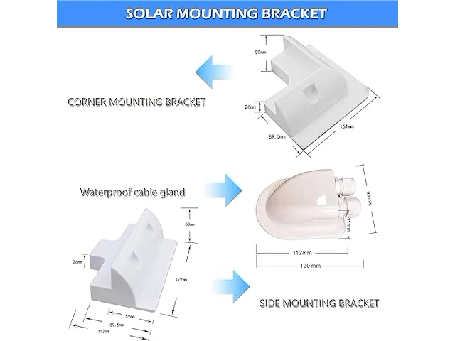 Tramily zonnepaneel beugels wit - afbeelding 2 van  5