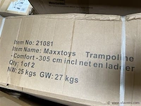 Trampoline, 305 cm, incl. net en ladder - afbeelding 3 van  3