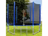 Trampoline ø 305 cm + net + ladder + beschermzeil - afbeelding 1 van  4