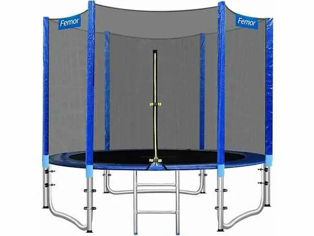 Trampoline ø 305 cm + net + ladder + beschermzeil - afbeelding 2 van  4