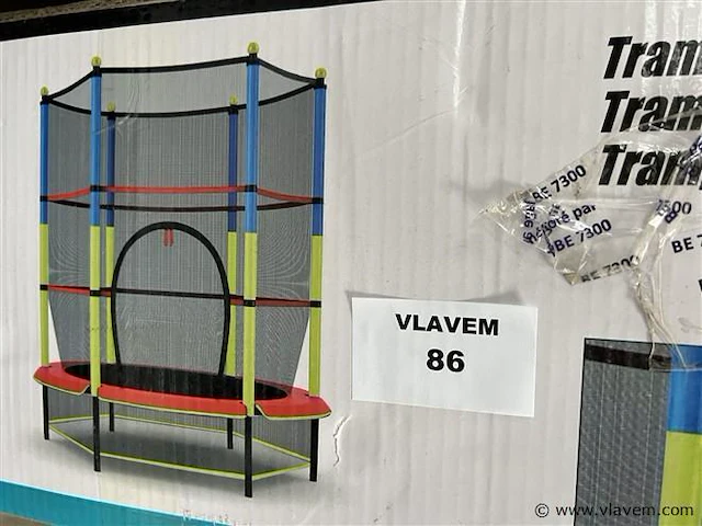 Trampoline met veiligheidsnet, 139 cm - afbeelding 1 van  2