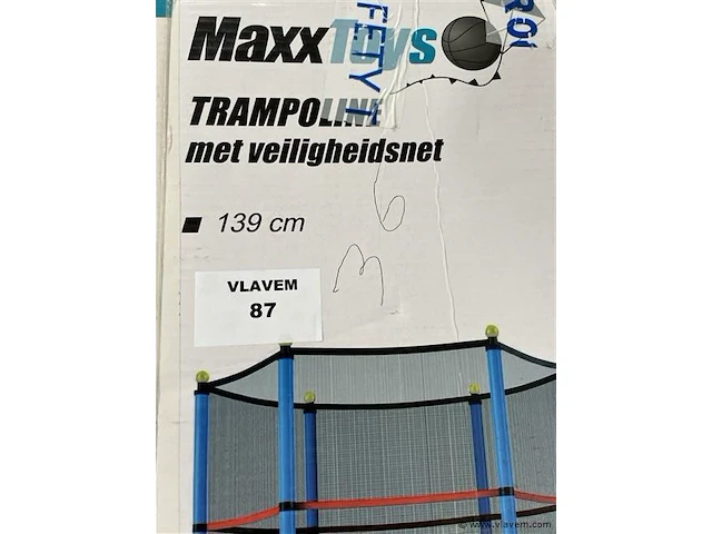 Trampoline met veiligheidsnet, 139 cm - afbeelding 1 van  2