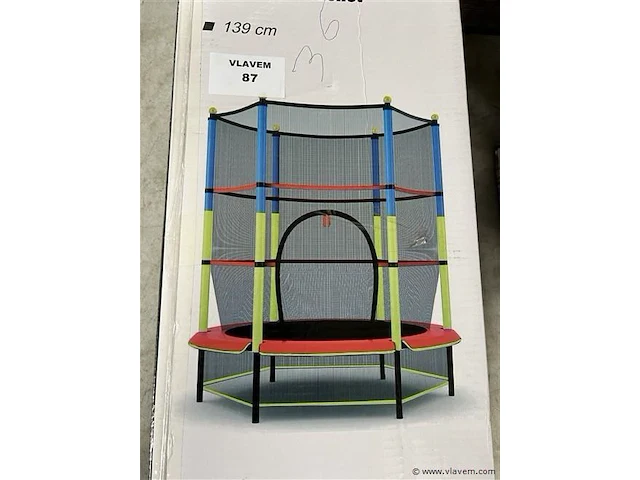 Trampoline met veiligheidsnet, 139 cm - afbeelding 2 van  2