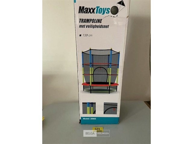 Trampoline met veiligheidsnet 139cm - afbeelding 2 van  3