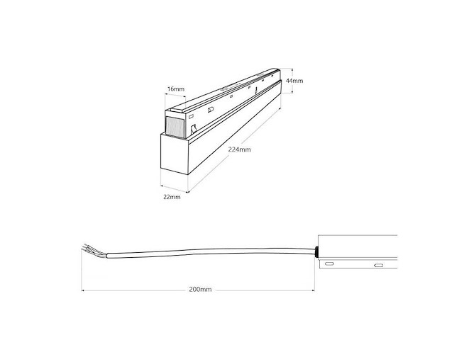 Transformateur voor magnetische rail 20mm 48v -100w (x4) - afbeelding 5 van  5