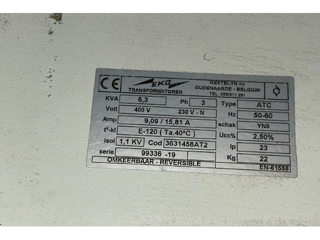 Transformator en electriciteitskast - afbeelding 3 van  6