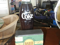 Transistore radio coca cola merk tabac - afbeelding 1 van  1
