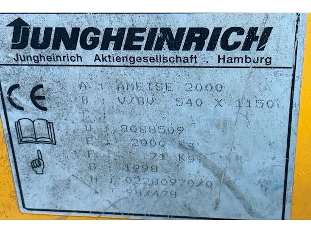 Transpallet jungheinrich - afbeelding 3 van  3