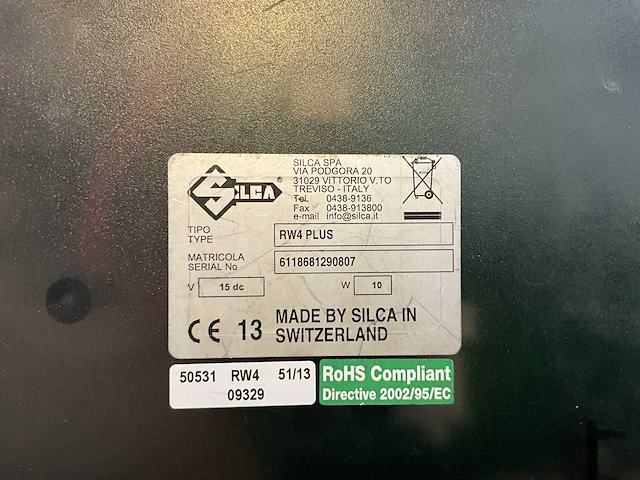 Transponder sleutelkopieermachine silca rw4 plus - afbeelding 2 van  2